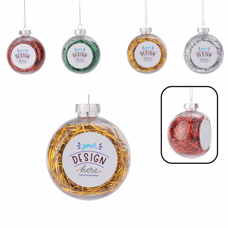 MOQ 20 PCS Custom Christmas Ball Ornaments