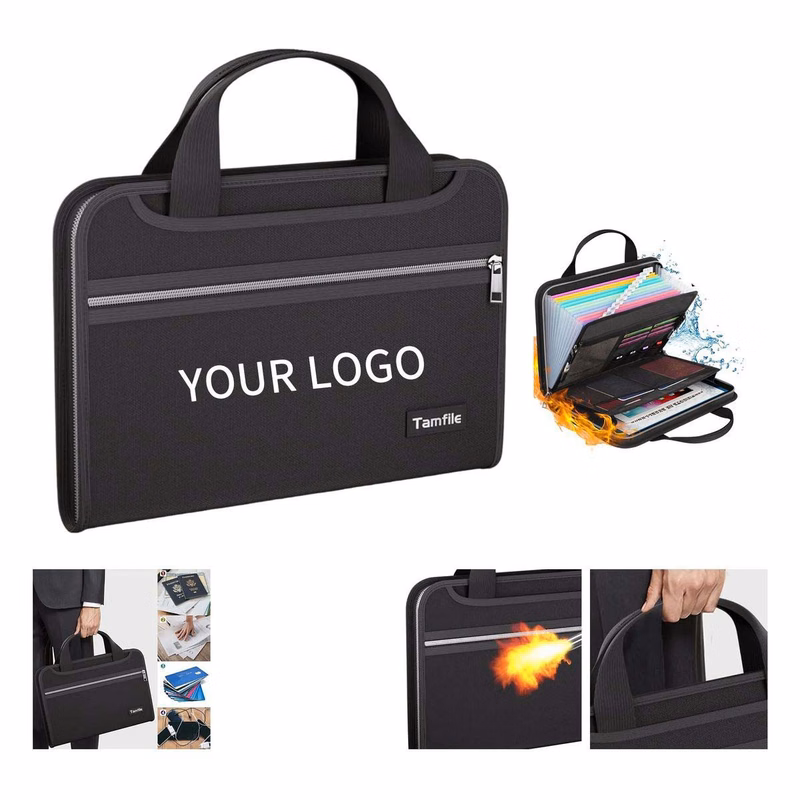 Portable Document Organizer with Fire Protection