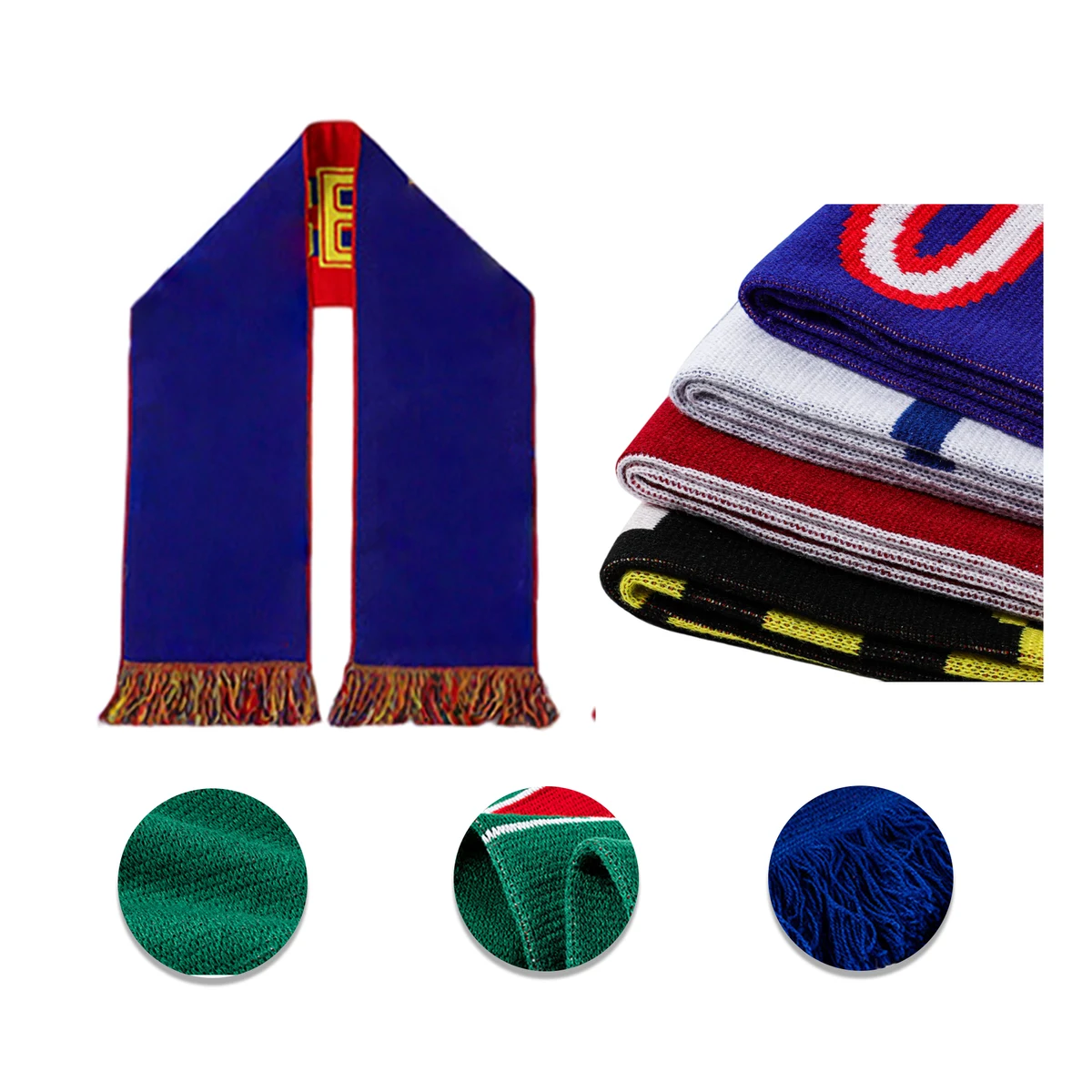Double-Sided Jacquard World Cup Scarf 1