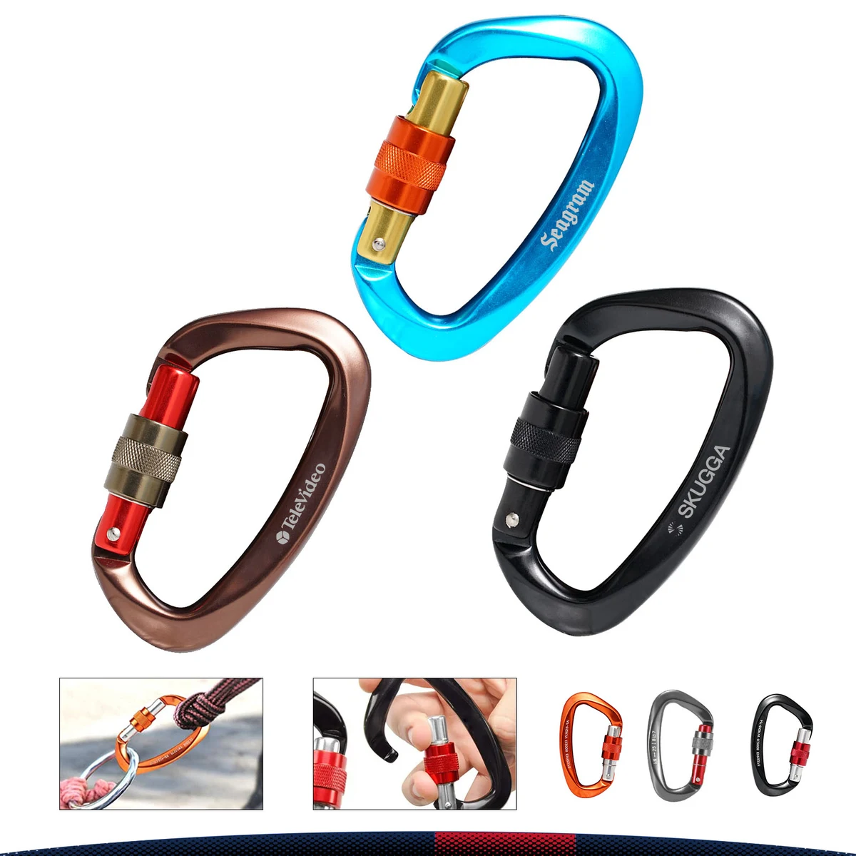 D-ring Alloy Carabiner 1
