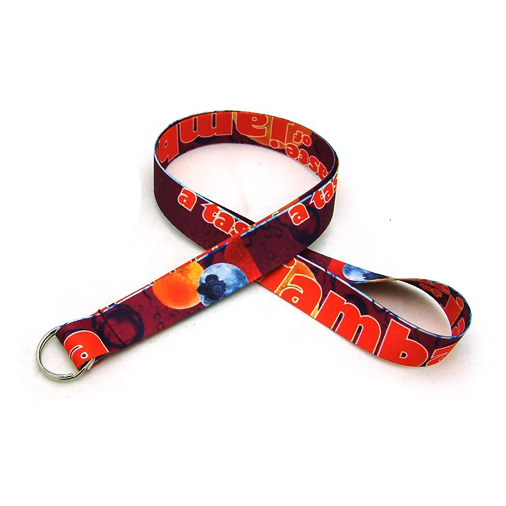 3/4" Digitally Sublimated Lanyard w/ Keyring 1