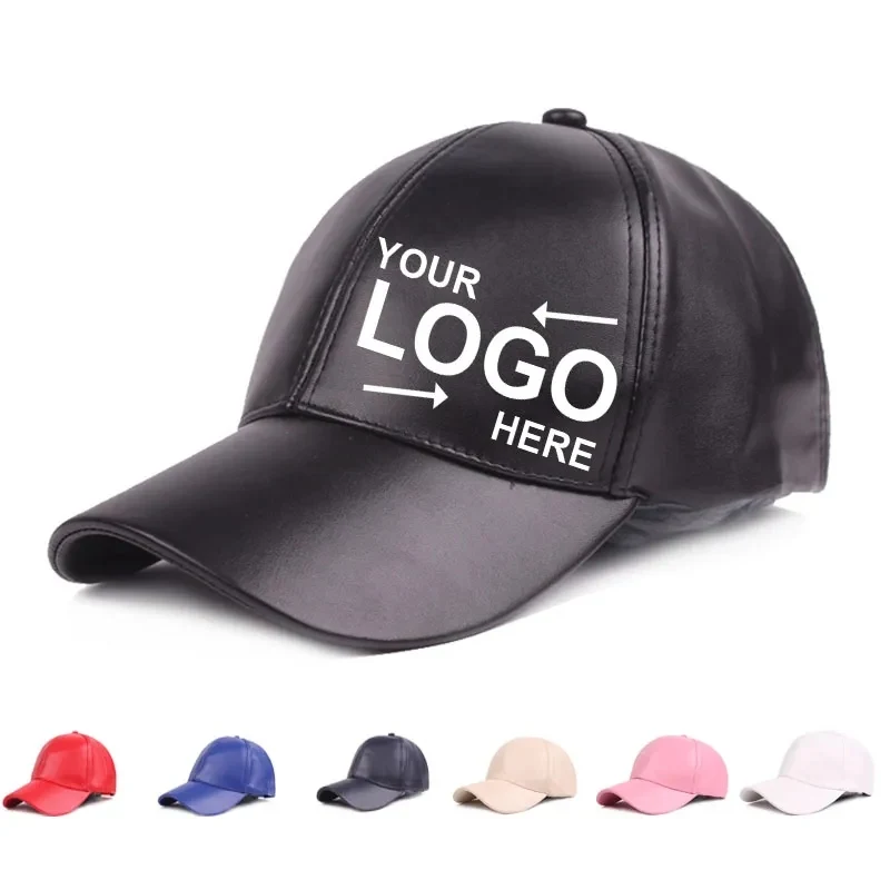 Pu Leather Baseball Cap 1