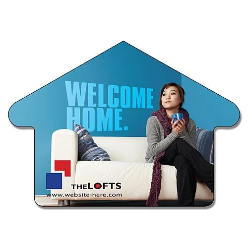 Magnet - House Shape (3.5x2.5) - Outdoor Safe 1