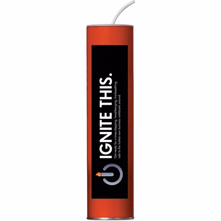 Firecracker Tube w/ 5oz hot sauce (vertical)