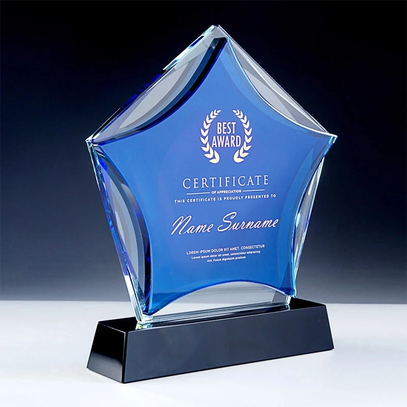 Star shape Crystal Awards 1