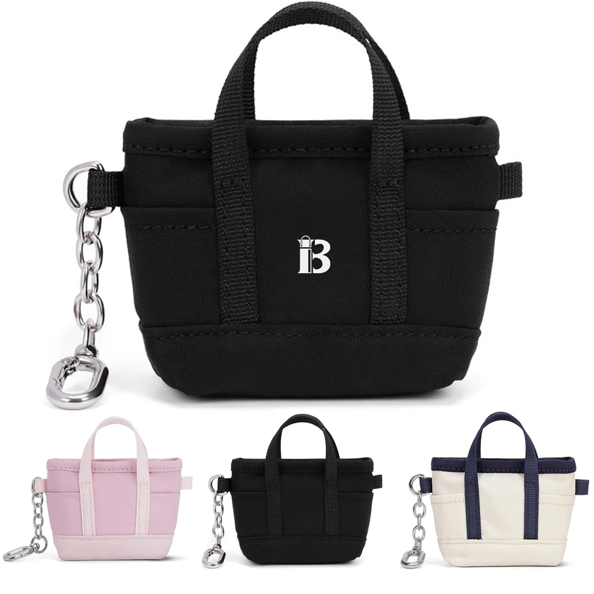 Nylon Mini Portable Handbag Keychain 1