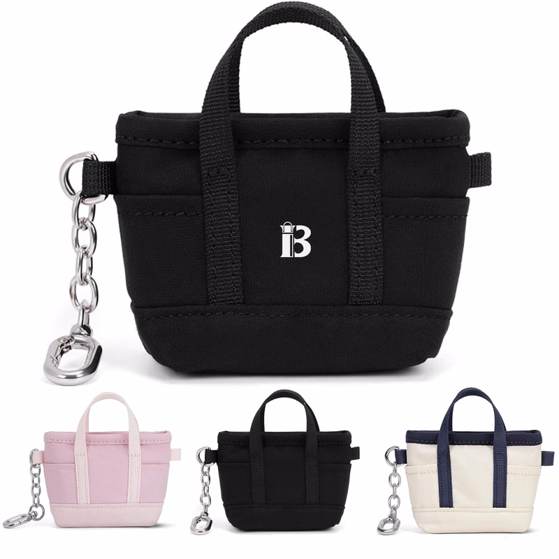Nylon Mini Portable Handbag Keychain