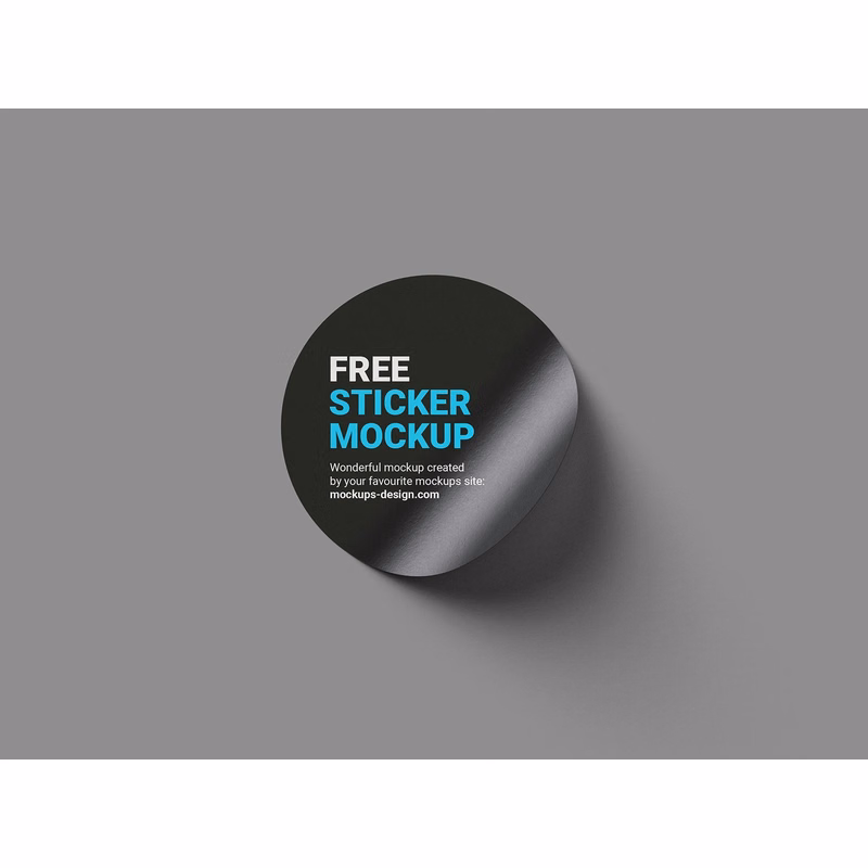 2" ROUND PVC WATER RESISTANT STICKER