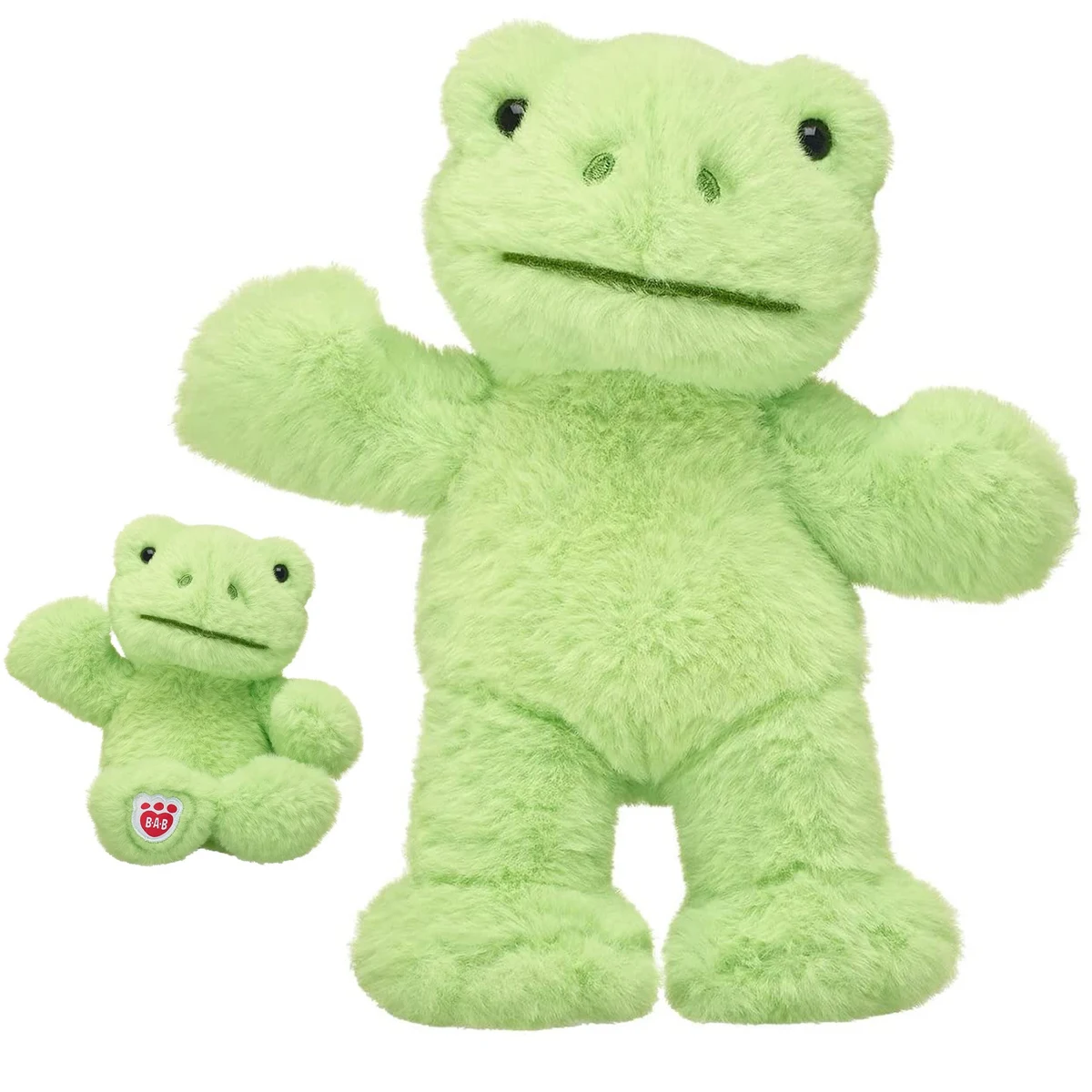 Custom Workshop Spring Green Plush Frog with Your Own Design 1