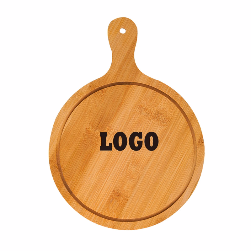 9" Circular Bamboo Round Cutting Pizza Board