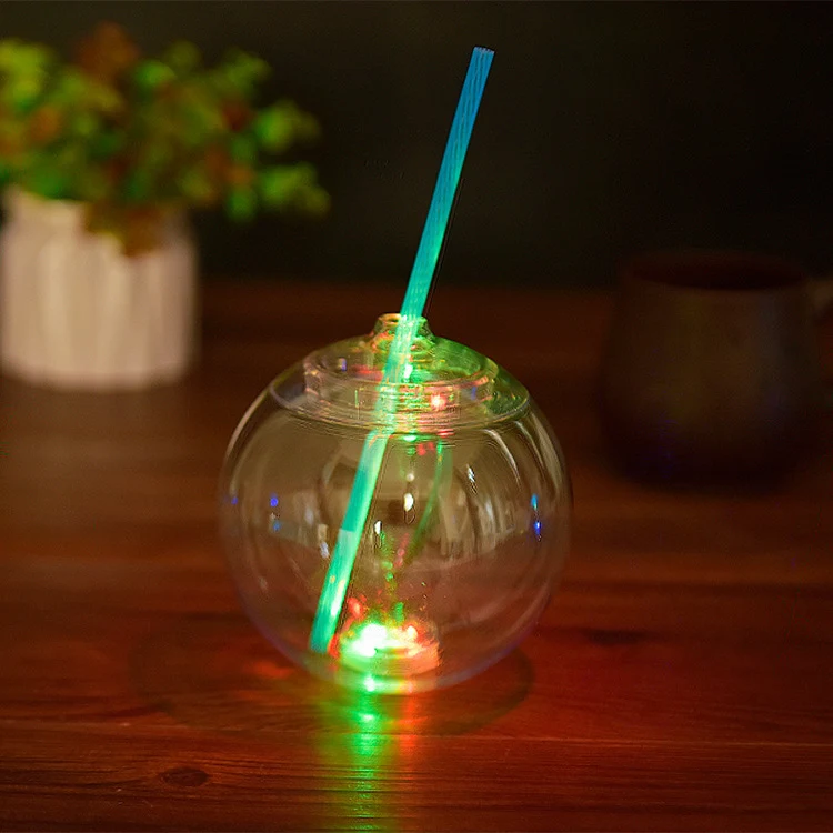 24oz LED Plastic Ball Shape Sippy Cup 1