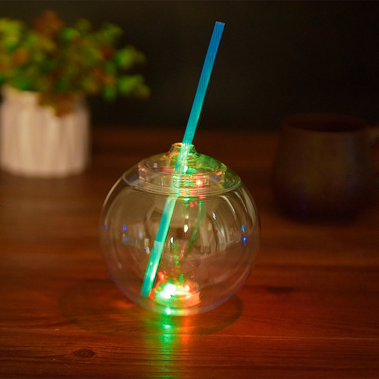 24oz LED Plastic Ball Shape Sippy Cup