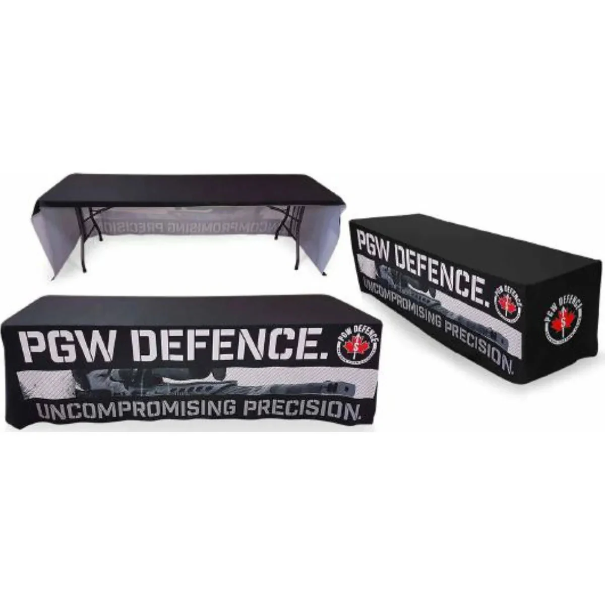 Sublimated Table Throw for 8' Table (Open Back) 1