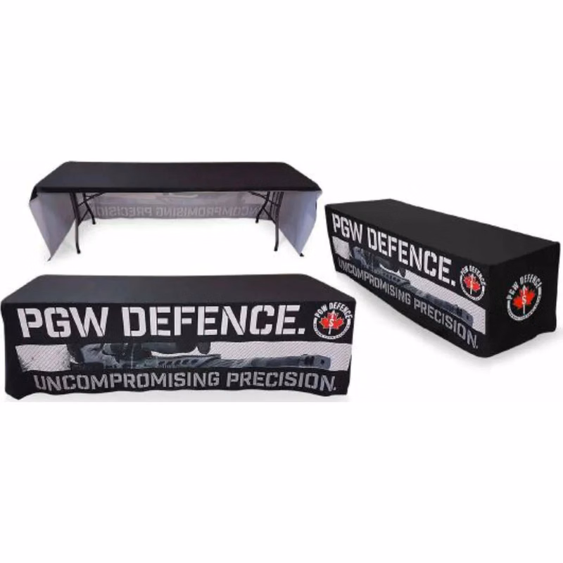 Sublimated Table Throw for 8' Table (Open Back)