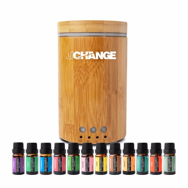 2 In 1 Bamboo Aroma Diffuser Humidifier And Air Purifier