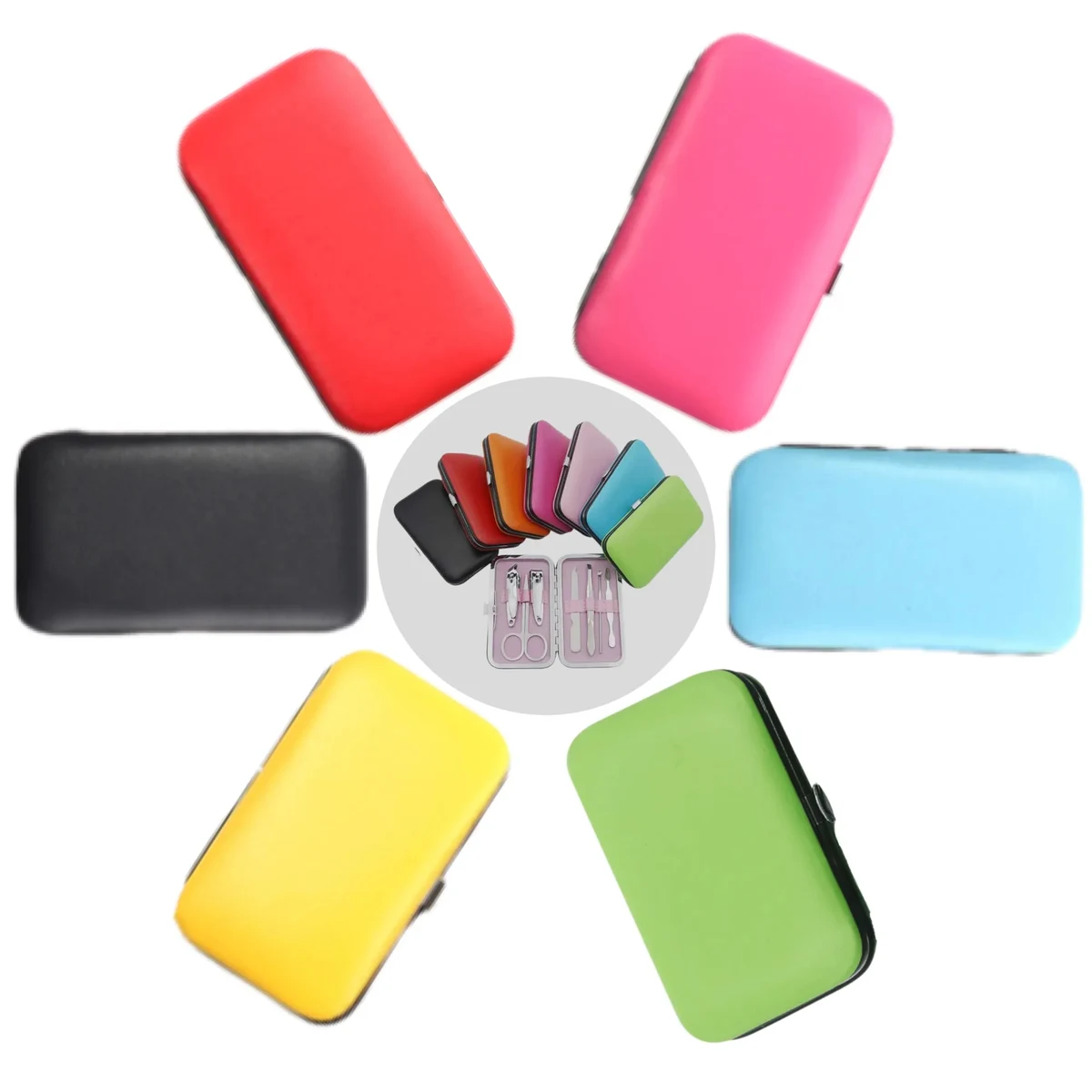 MOQ50 7-in-1 Travel Nail Clipper Tools Manicure Set 1