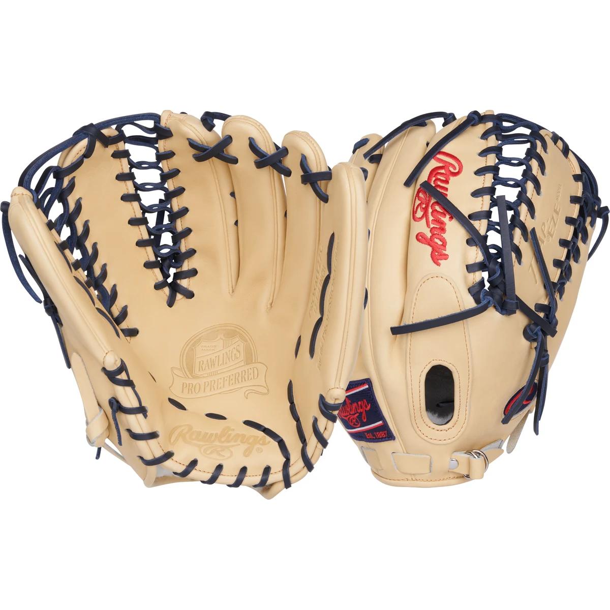 Rawlings Pro Preferred 12.75 in Baseball Glove, Outfield 1
