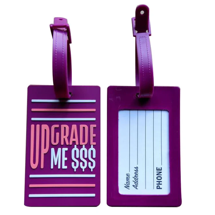PVC Luggage Tag With Embossed or Debossed Logo 1