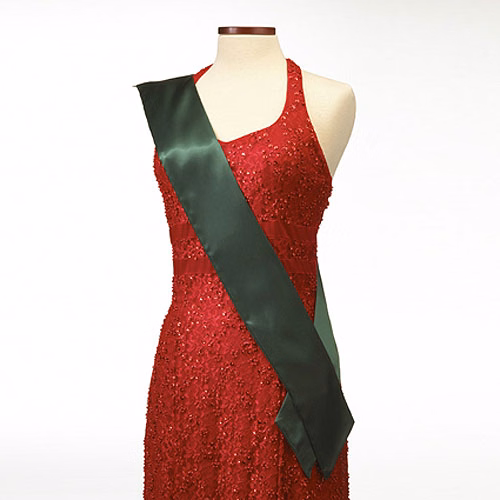 Hunter Green Pageant Sash