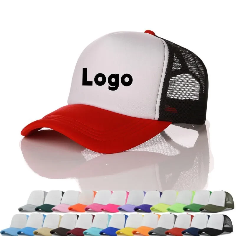 Custom Mesh Trucker Hat Curved Brim Baseball Cap 1