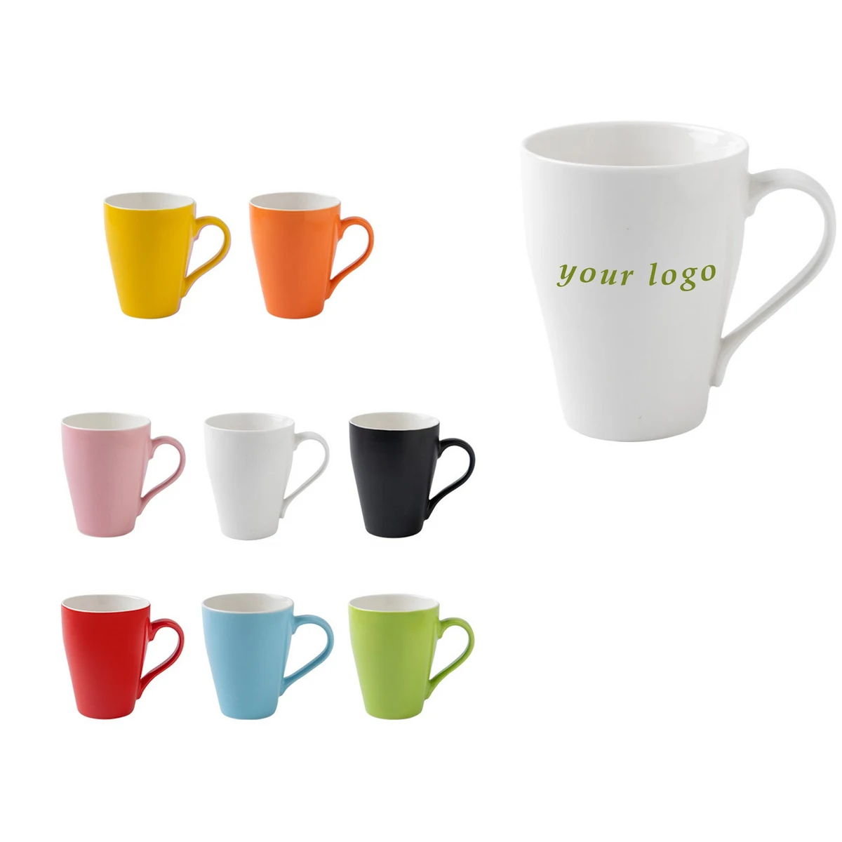 11.8oz Multi Colored Mug&breakfast Cup 1