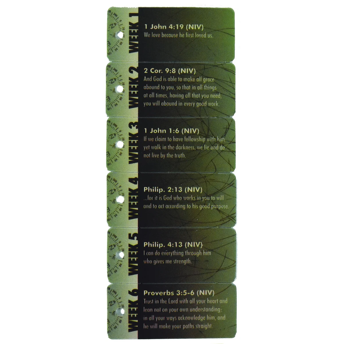 1 1/8"W x 2 5/8"H Set of 6 Key Tags 1