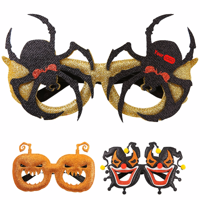 Cloth Creepy Clown Halloween Glasses ?C Standout Costume Accessory