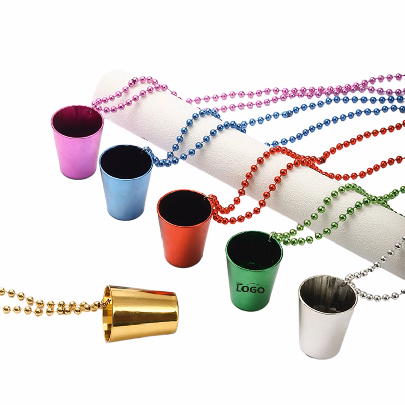 Festival Plastic Plated Water Cup Necklace MOQ 500Pcs