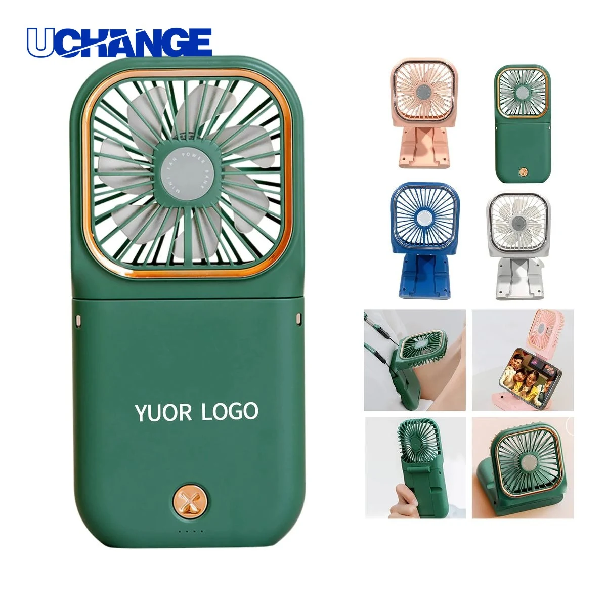 Portable Foldable Neck Fan Lightweight 3-in-1 for Travel 1