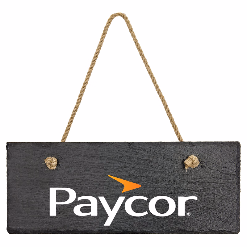 10" x 4" Rectangle Slate Decor with Hanger String