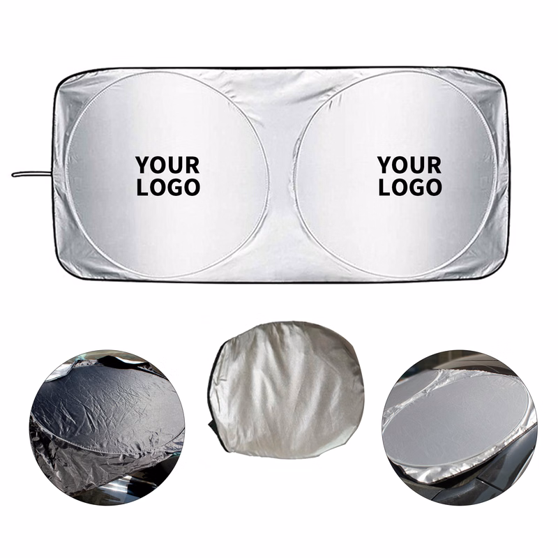 Polyester Foldable Windshield Car Sun Shade