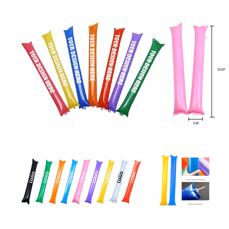Custom Thicken Inflatable Bam Thunder Cheering Sticks