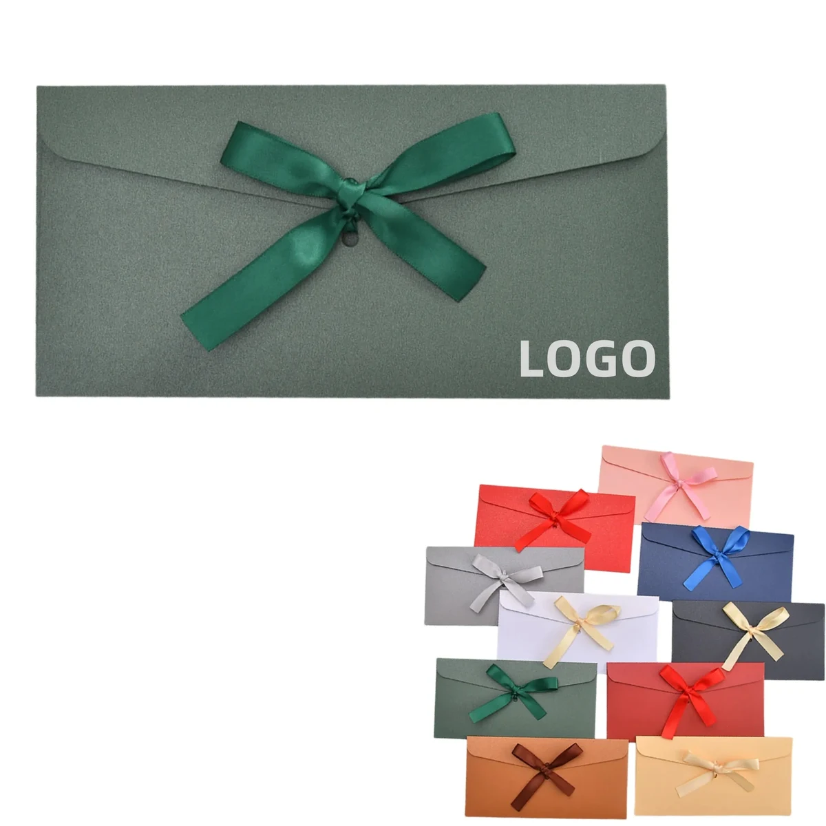Business Envelope Gift Card Letter Folder With Ribbon 1