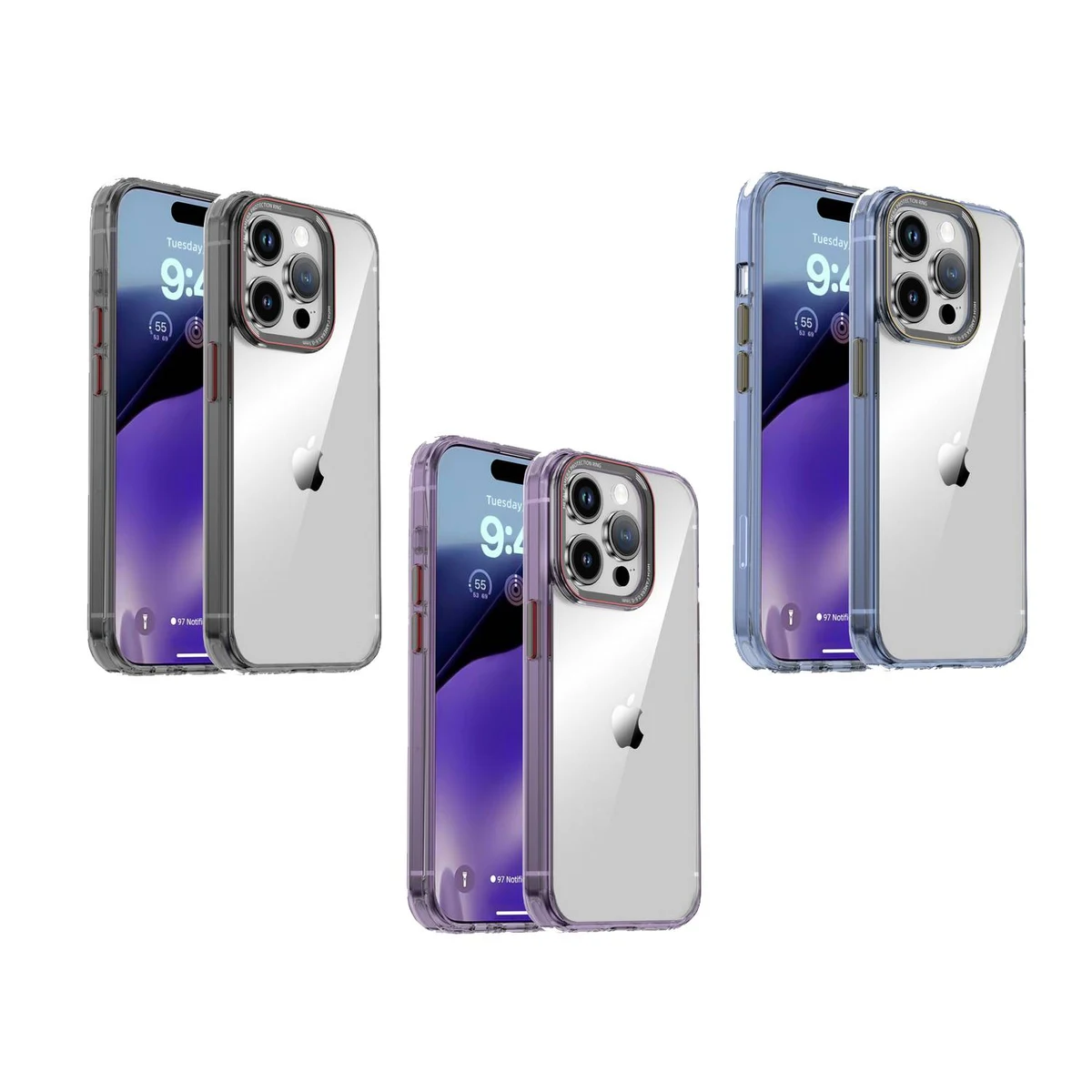 Metal Button PC Mobile Phone Case 1