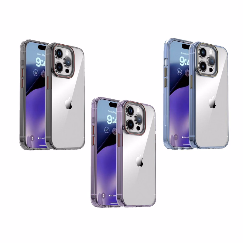 Metal Button PC Mobile Phone Case