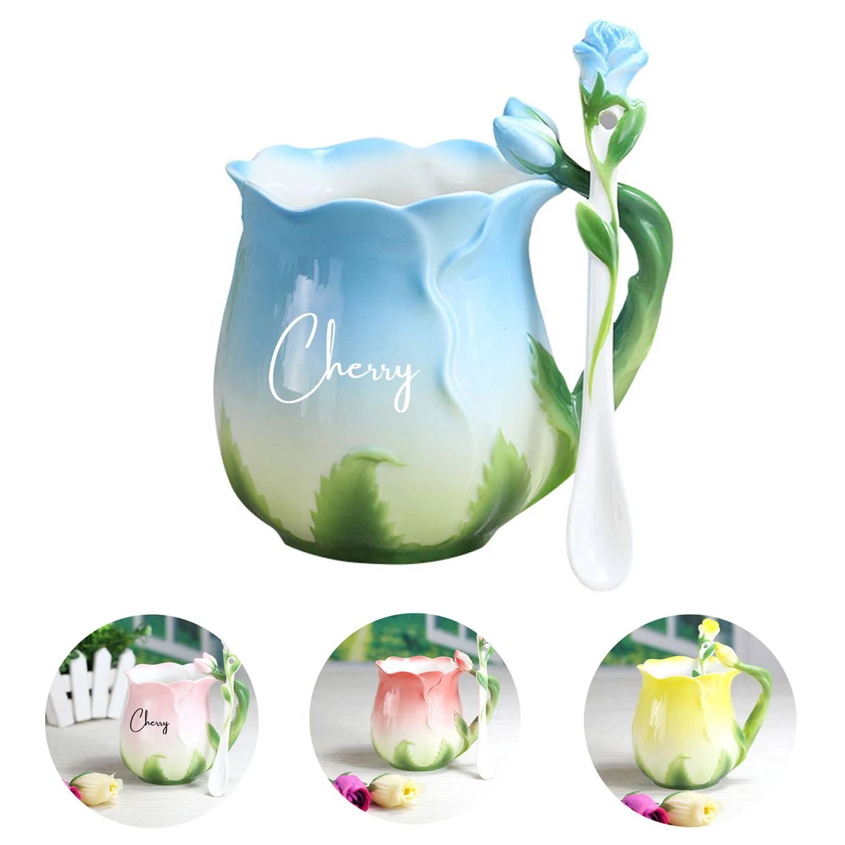 Creative Rose ceramic mug 1