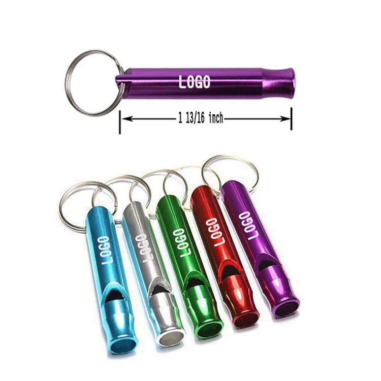 2 1/2" L Whistle with Keychain 1