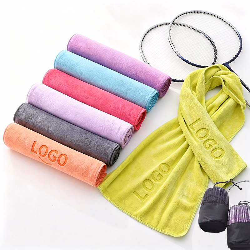Portable Microfiber Workout Towel With Bag