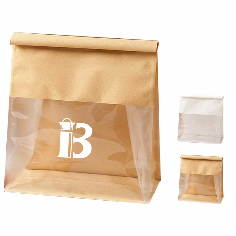 8.6inch Large Bread Bags with Tin Tie W/ Clear Window