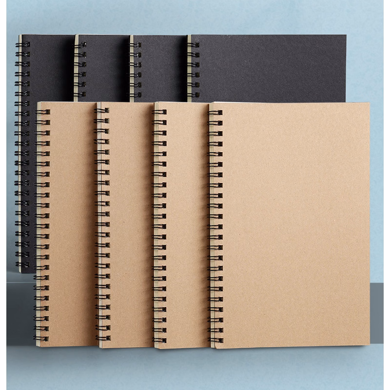B5 Hard Kraft Cover Wire Bound Notebook 60 sheets
