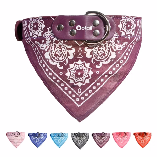 Custom Soft Triangle Pet Bandanas Multiple Sizes — 8 Colors Dog Park Branding