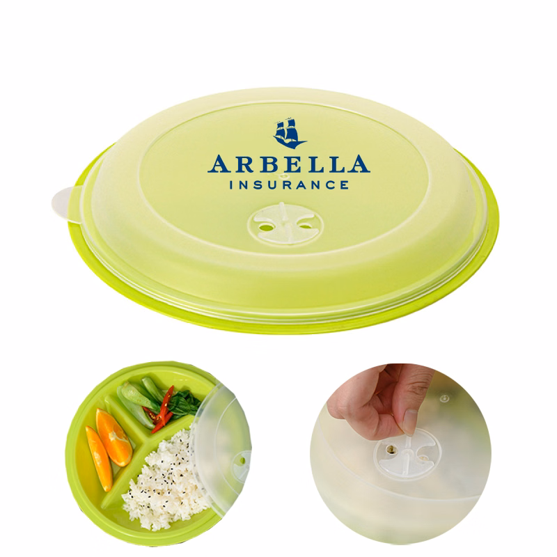 PP Three-Compartment Baby Plate with Lid