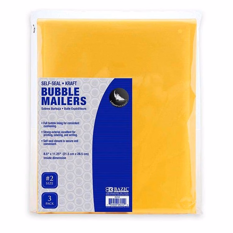 Self-Seal Mailers - 144 Packs of 3 8.5" X 11.25"