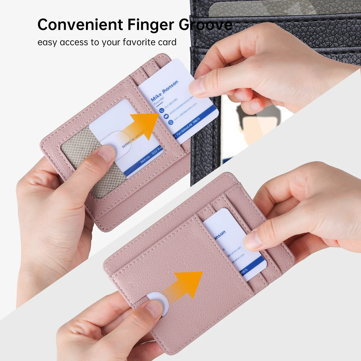 PU Leather Credit Card Holder 1