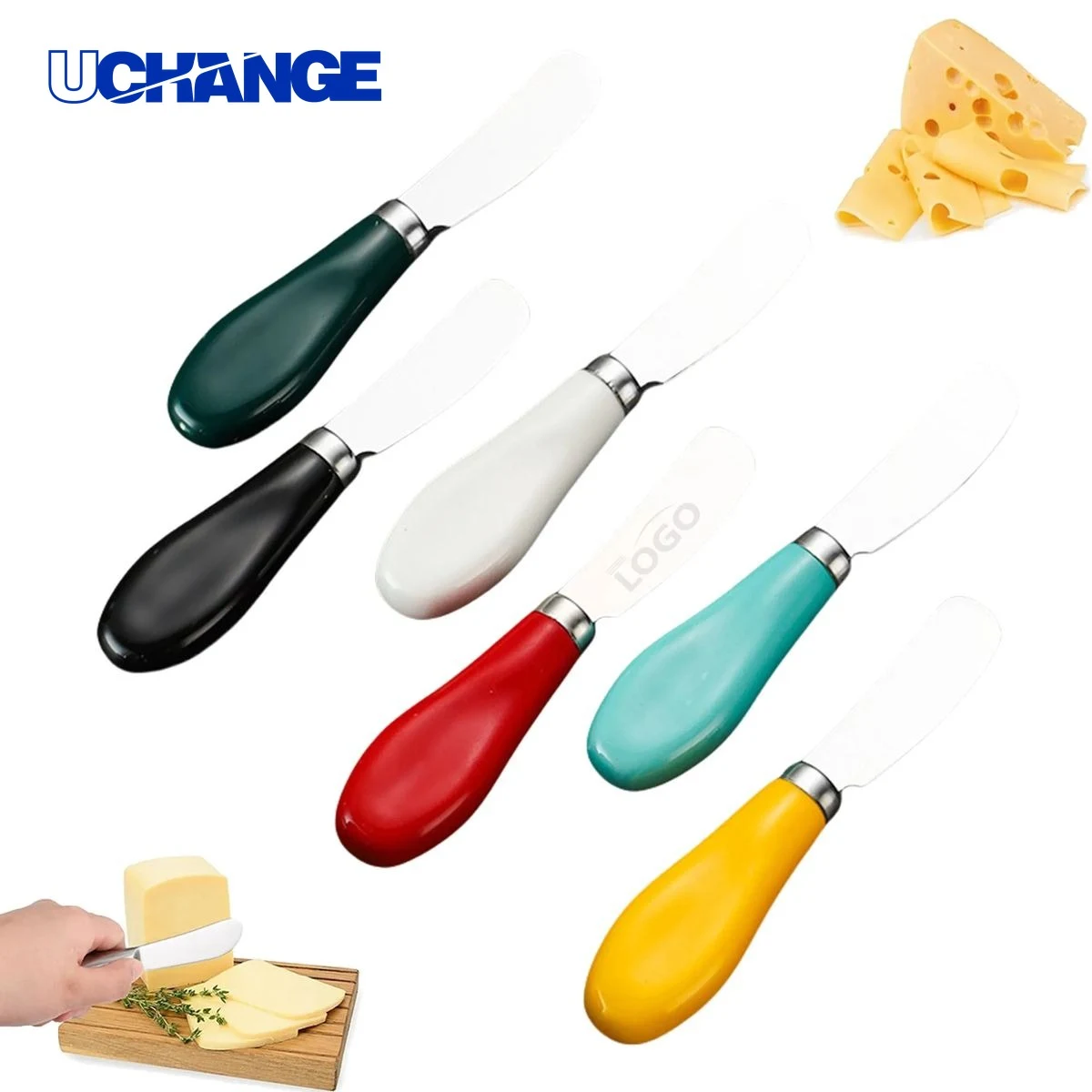 Ceramic Handle Butter Knife Tool 1