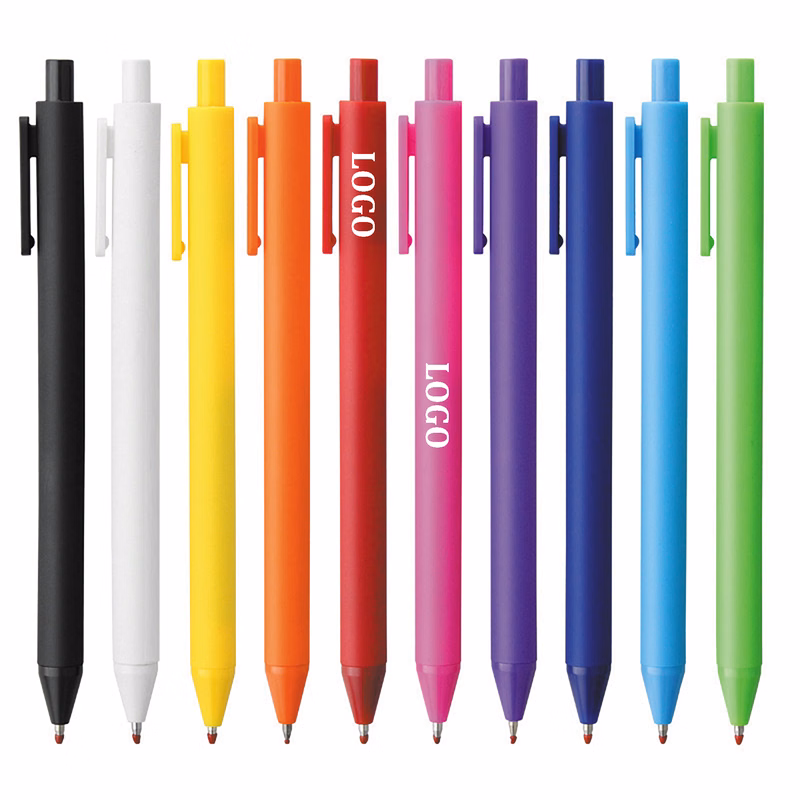 Hot Wholesale Plastic Gel Pen Custom Logo Printing Ballpoint Pen Multi-color