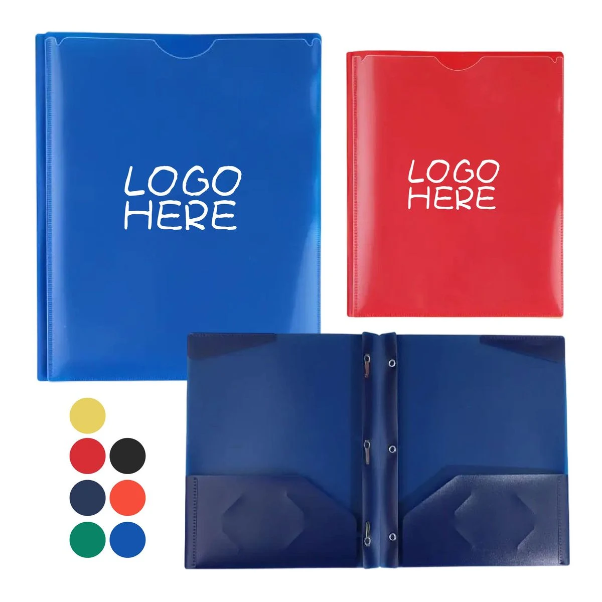 Double-pocket folder (with business card slot) 1