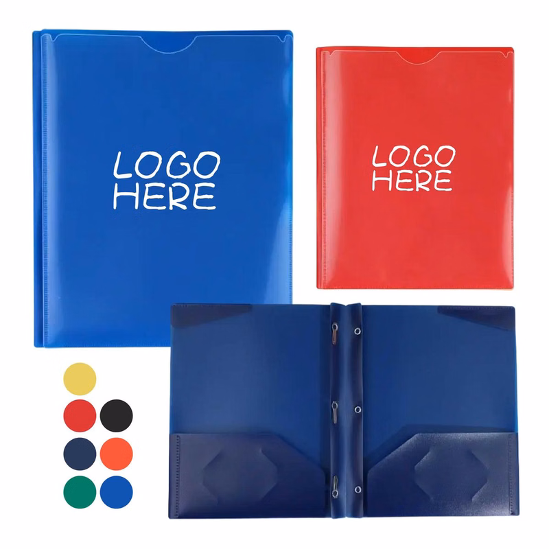 Double-pocket folder (with business card slot)