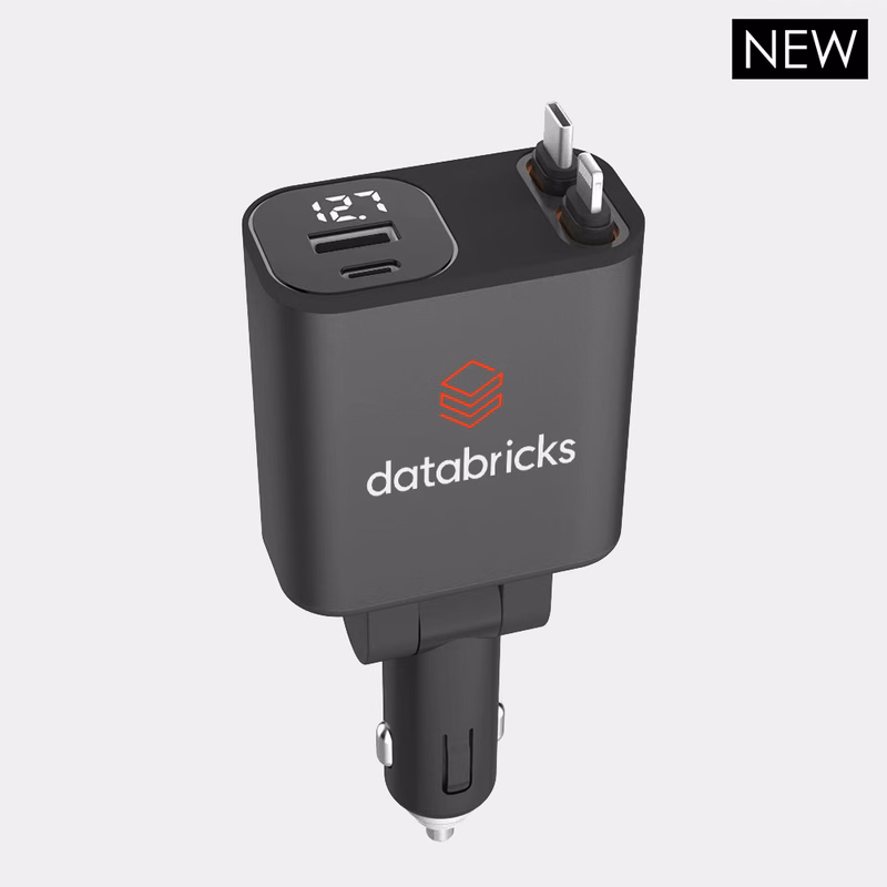 Roadie - 45W Car Charger with Retractable Cable