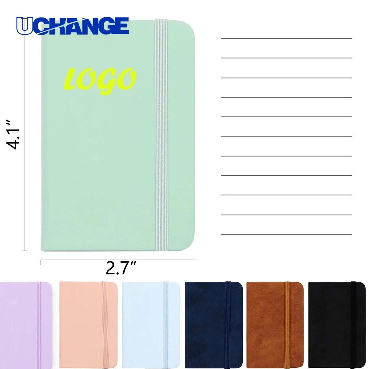 Pocket Soft PU Leather Notebook Journal A7 1